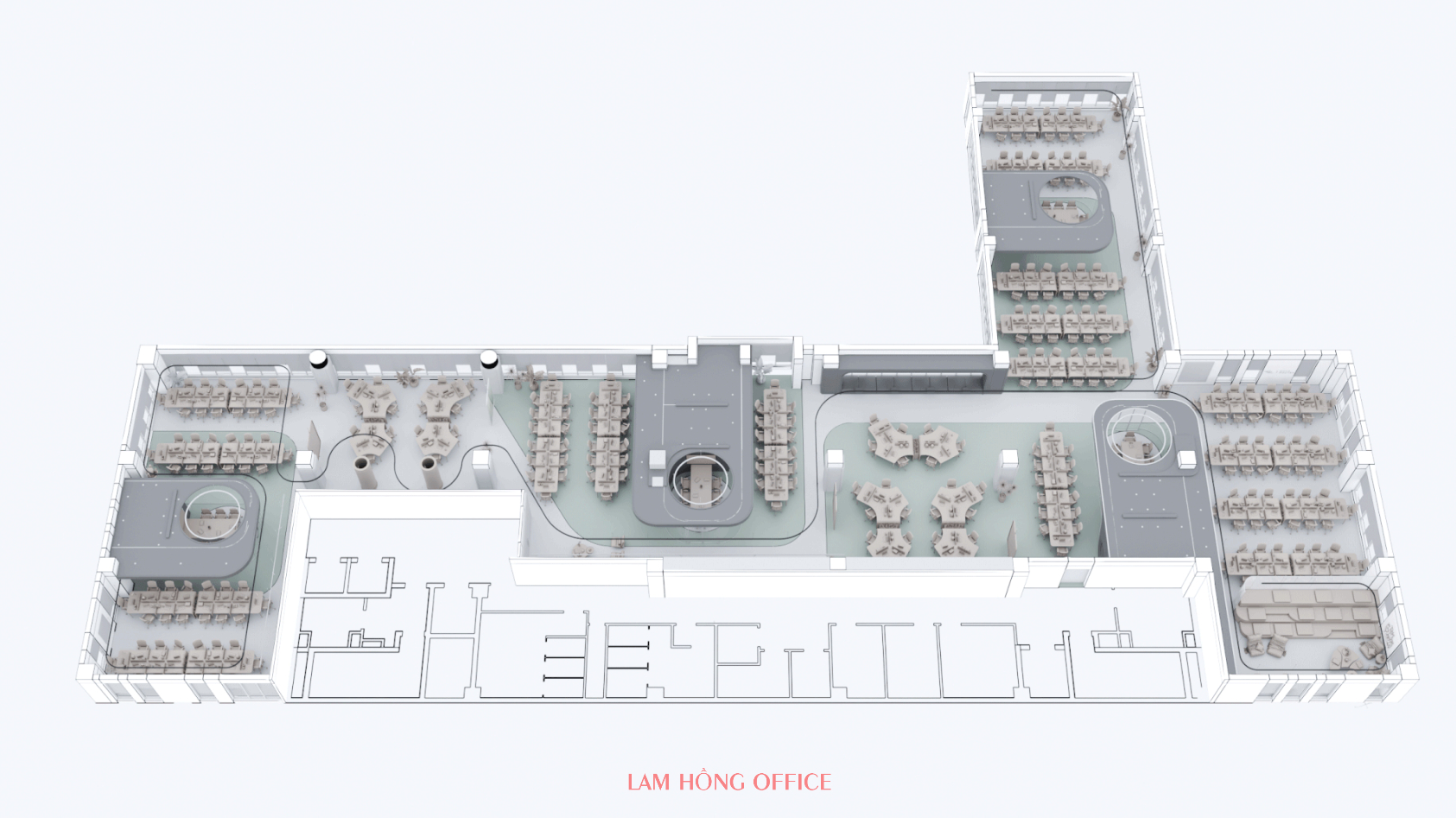 Đơn vị thiết kế và thi công nội thất văn phòng - Layout bố trí công năng Đơn vị thiết kế và thi công nội thất văn phòng - Layout bố trí công năng