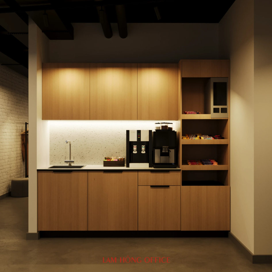 Hình ảnh nội thất văn phòng làm việc - Phân khu pantry