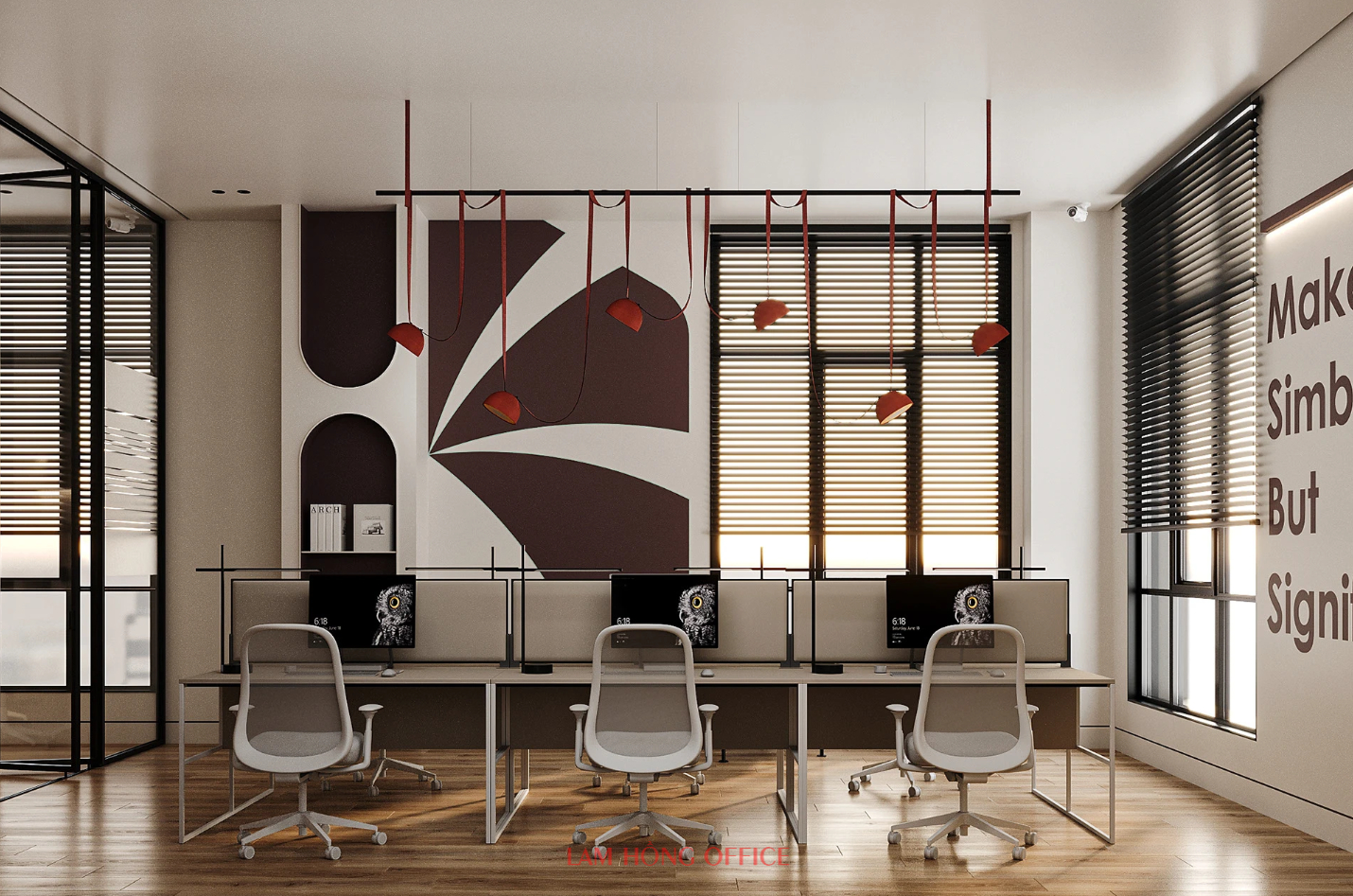 Hình ảnh thi công nội thất văn phòng diện tích 300m2