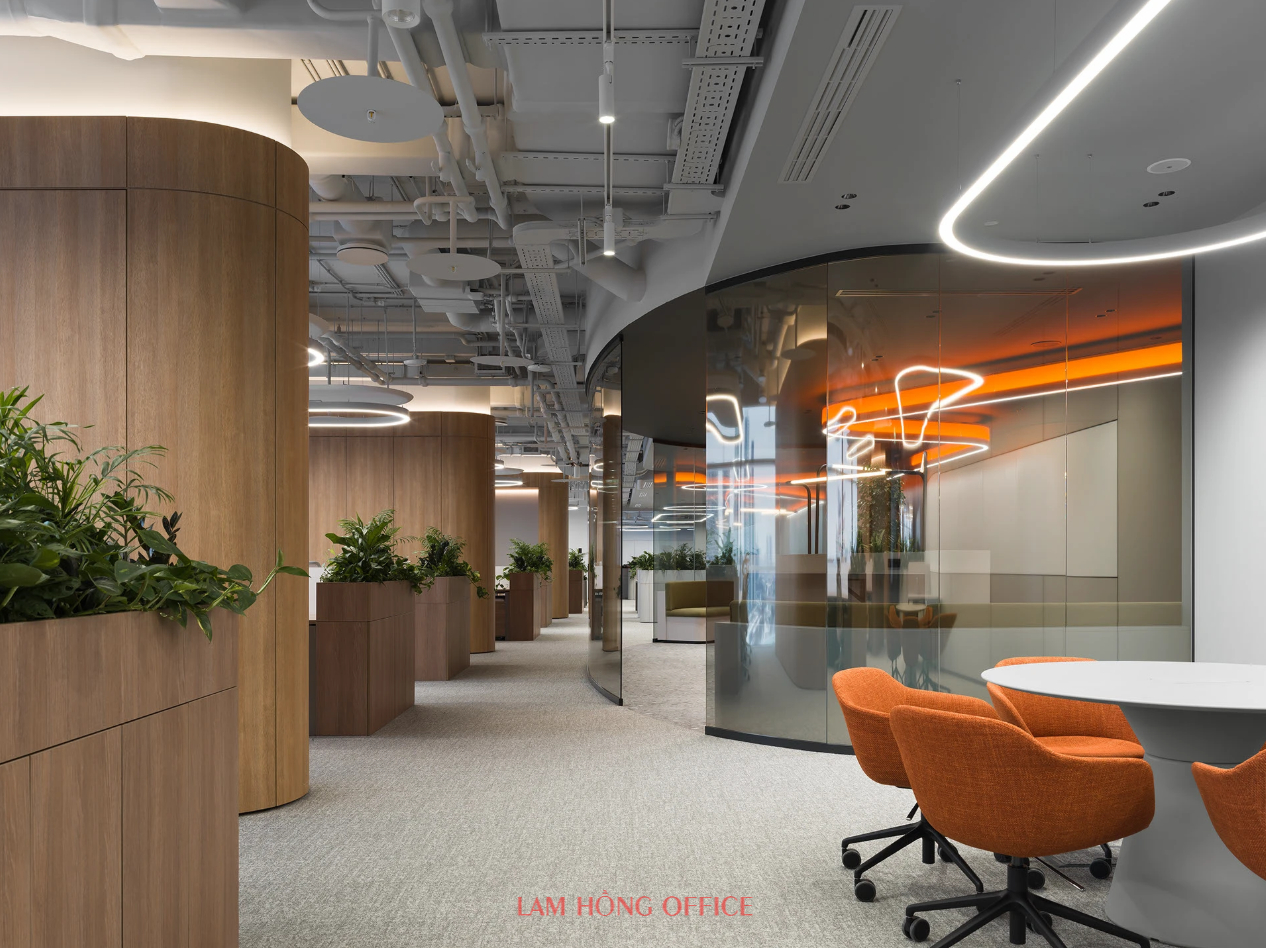 Hình ảnh thiết kế nội thất văn phòng 1800m2 Hình ảnh thiết kế nội thất văn phòng 1800m2