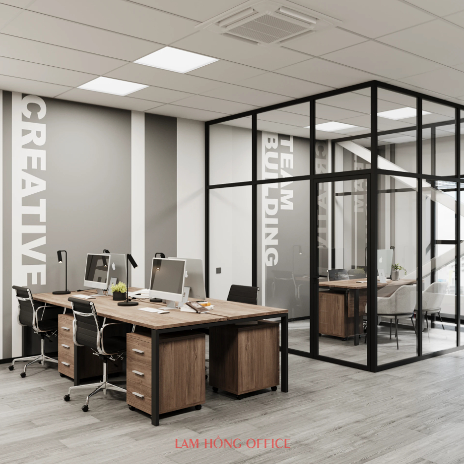 Hình ảnh thiết kế nội thất văn phòng 30m2