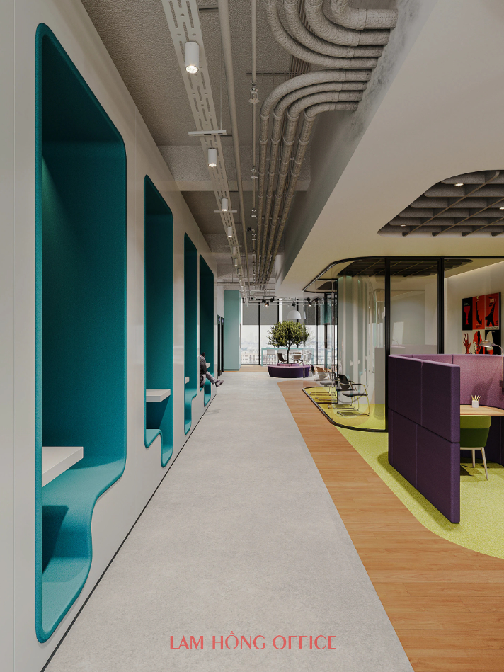 Hình ảnh thiết kế thi công nội thất văn phòng 1000m2