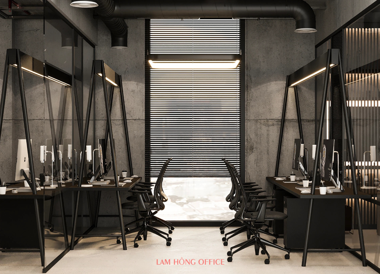 Mẫu dự án thiết kế nội thất văn phòng 250m2 hiện đại