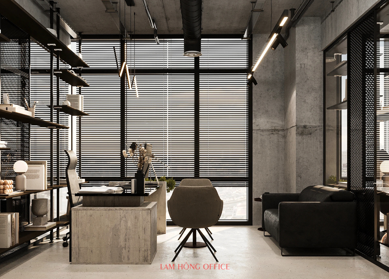 Mẫu thiết kế nội thất văn phòng 250m2