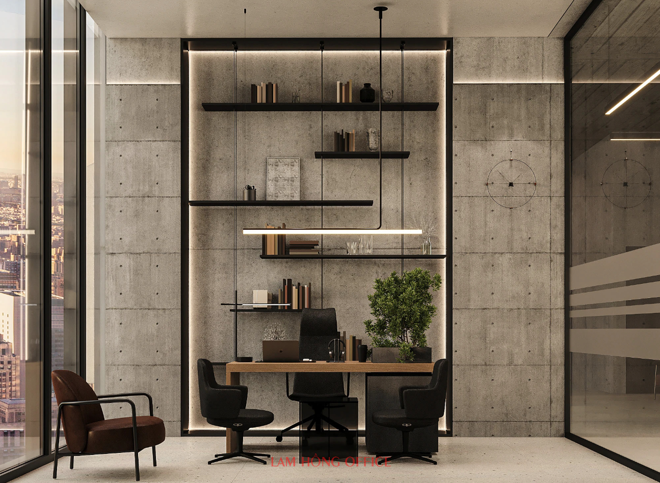 Mẫu thiết kế nội thất văn phòng diện tích 400m2