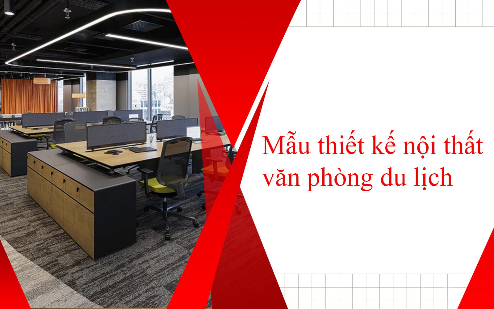 Mẫu thiết kế văn phòng du lịch