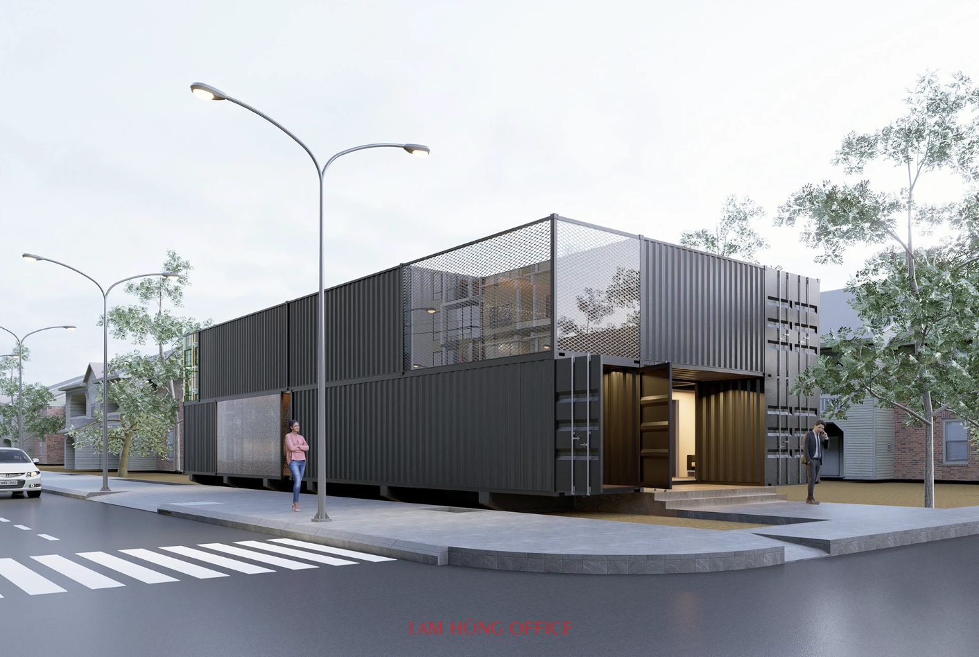 Mẫu văn phòng container Mẫu văn phòng container
