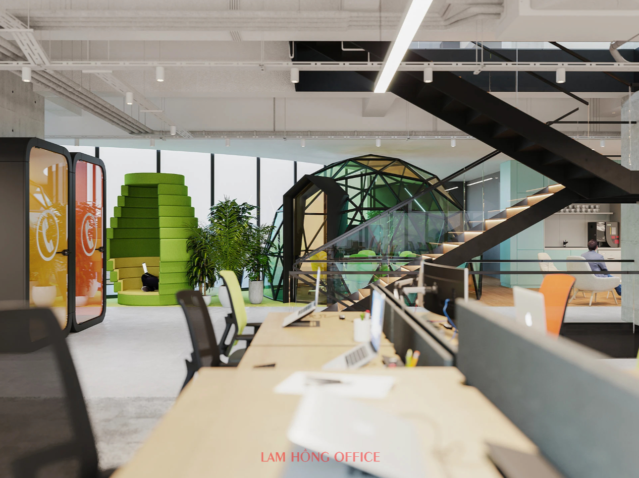 Thi công nội thất văn phòng 1000m2