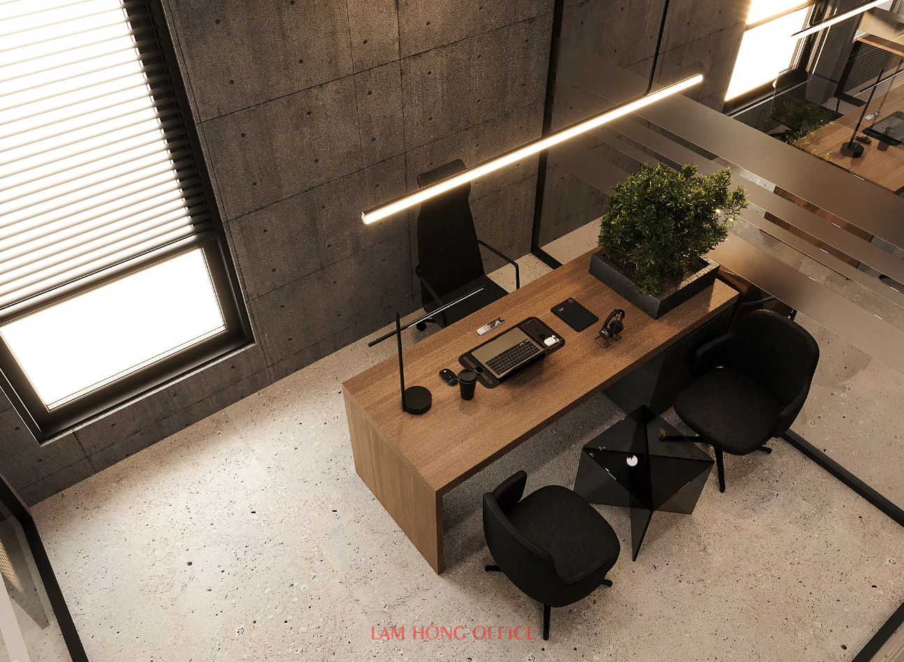 Thi công nội thất văn phòng 400m2