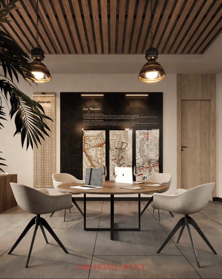 Thi công nội thất văn phòng 90m2 Thi công nội thất văn phòng 90m2