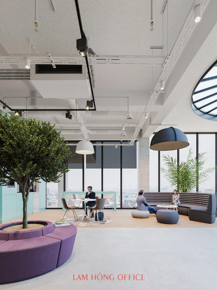 Thi công văn phòng 1000m2 trọn gói