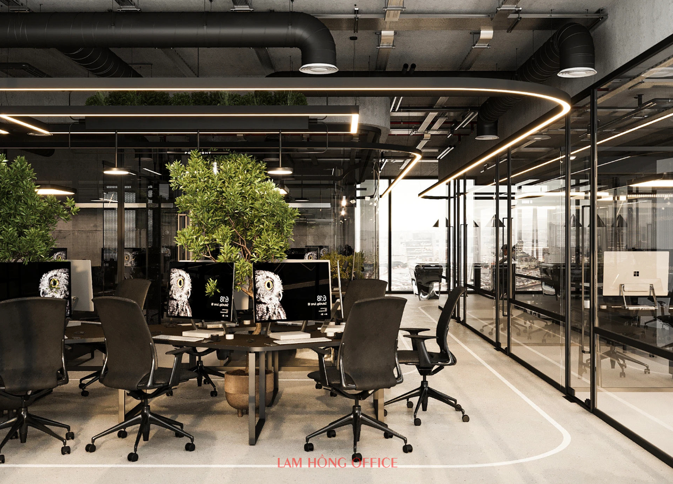 Thi công văn phòng 250m2