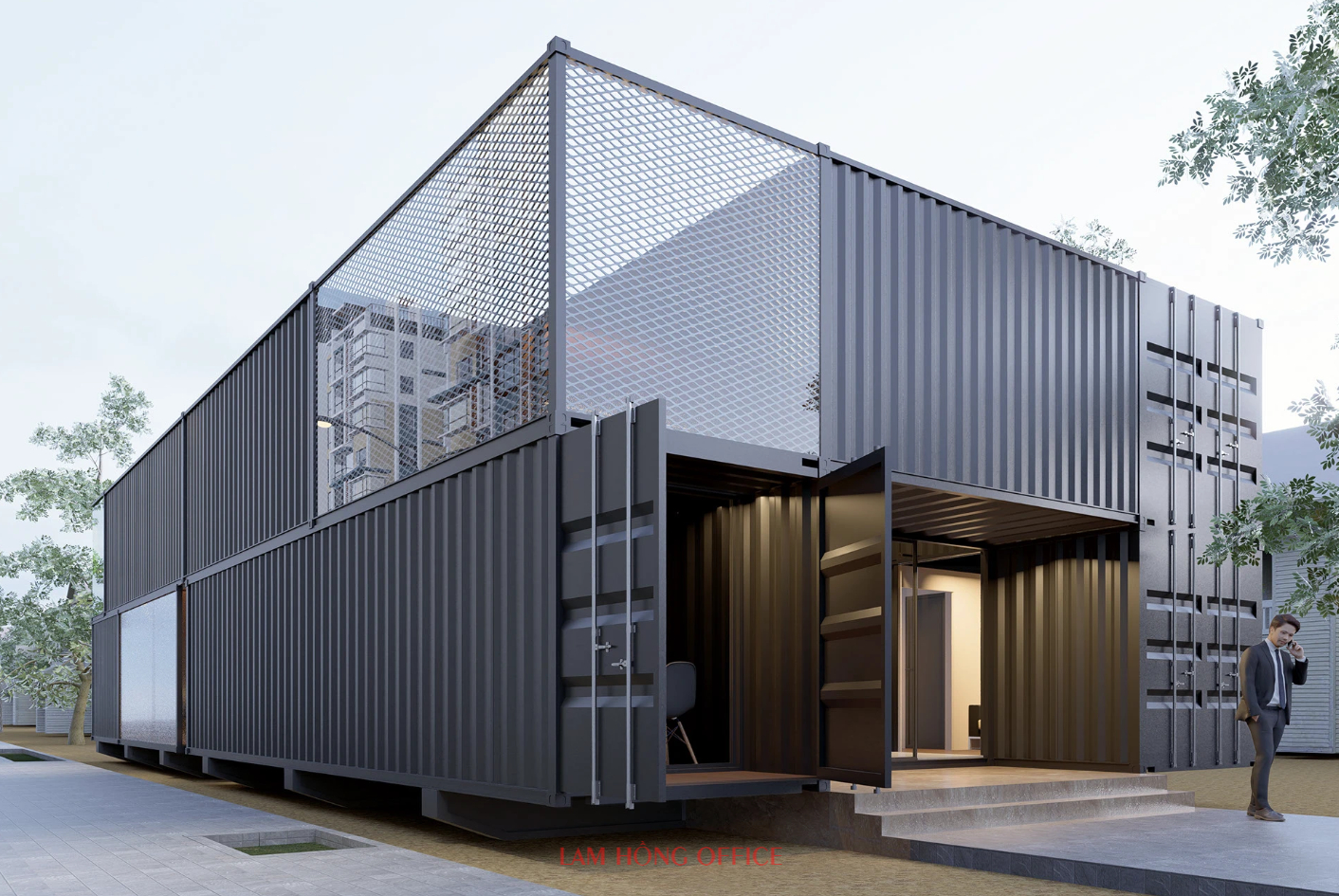 Thiết kế container văn phòng Thiết kế container văn phòng