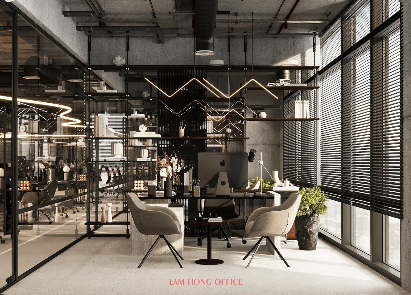 Thiết kế nội thất văn phòng 250m2