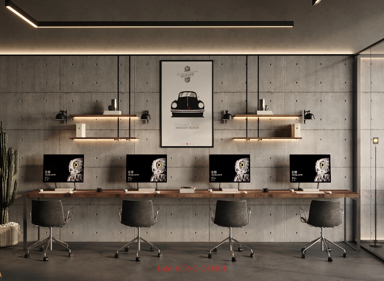 Thiết kế nội thất văn phòng 50m2 Thiết kế nội thất văn phòng 50m2