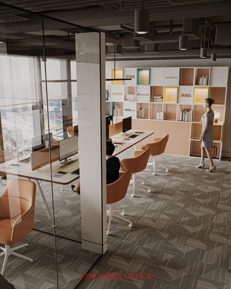 Thiết kế phòng làm việc 3D