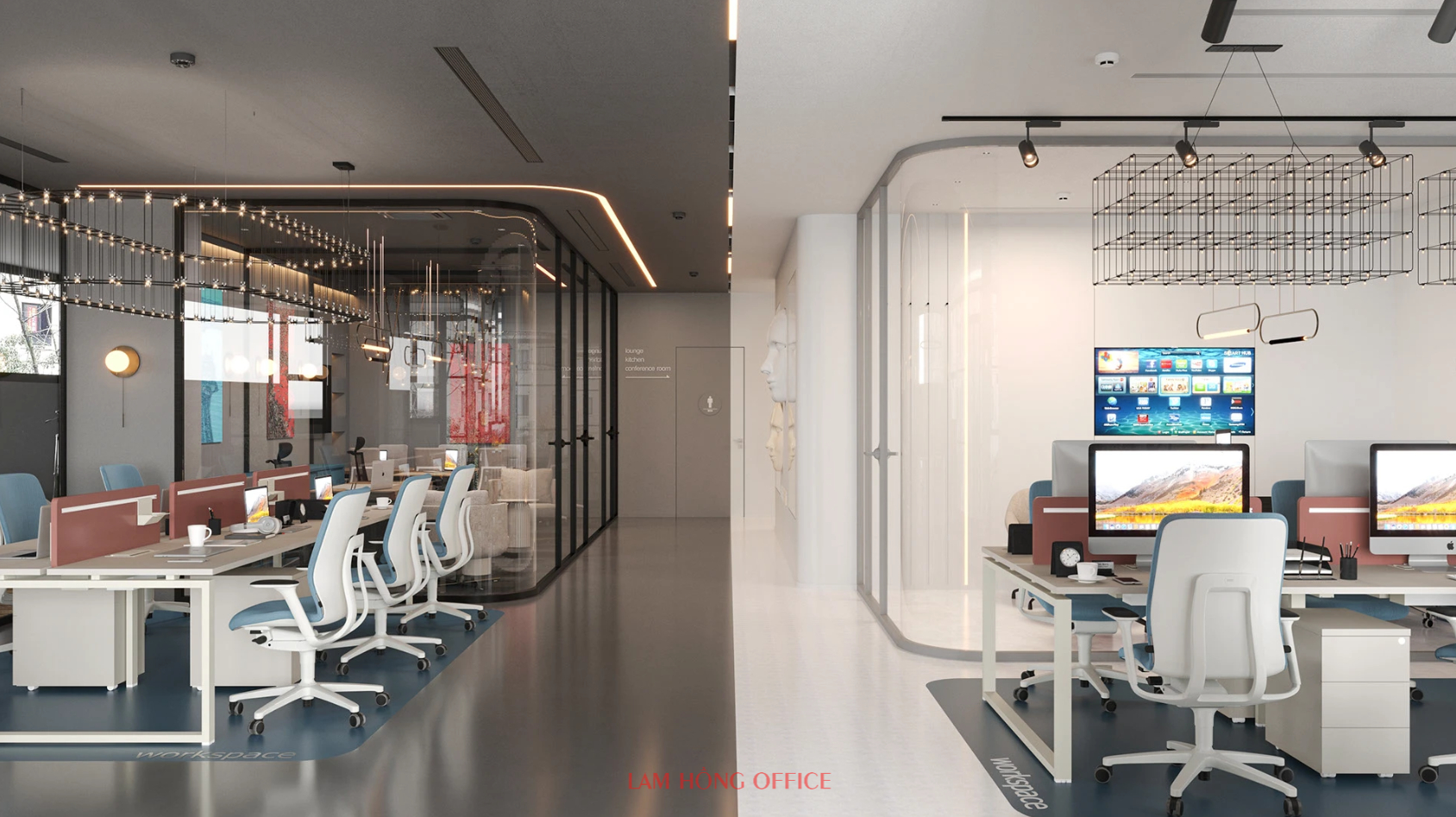 Thiết kế văn phòng làm việc 70m2 Thiết kế văn phòng làm việc 70m2