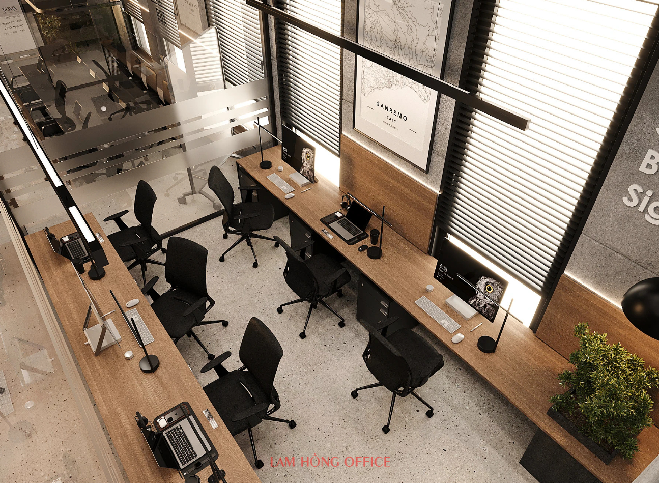 Tư vấn thiết kế văn phòng 400m2